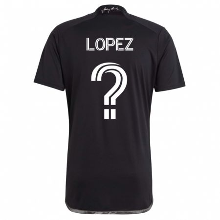 Kandiny Damen Alejandro Velazquez-Lopez #0 Schwarz Auswärtstrikot Trikot 2023/24 T-Shirt