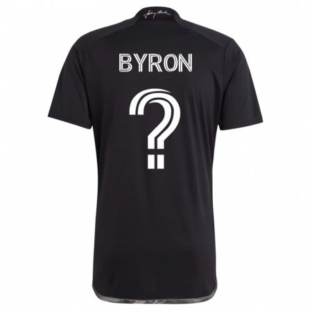 Kandiny Damen Samuel Byron #0 Schwarz Auswärtstrikot Trikot 2023/24 T-Shirt
