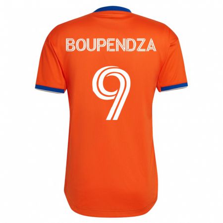 Kandiny Damen Aaron Boupendza #9 Weiß Auswärtstrikot Trikot 2023/24 T-Shirt