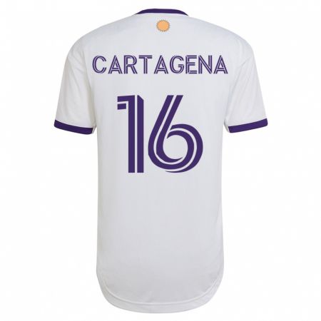 Kandiny Damen Wilder Cartagena #16 Weiß Auswärtstrikot Trikot 2023/24 T-Shirt