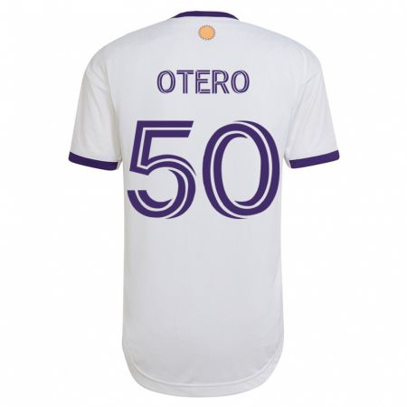 Kandiny Damen Javier Otero #50 Weiß Auswärtstrikot Trikot 2023/24 T-Shirt