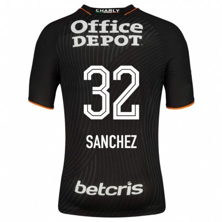 Kandiny Damen Luis Sánchez #32 Schwarz Auswärtstrikot Trikot 2023/24 T-Shirt