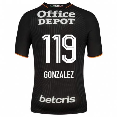 Kandiny Damen Juan González #119 Schwarz Auswärtstrikot Trikot 2023/24 T-Shirt