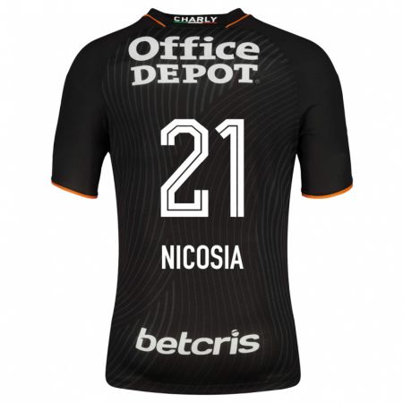 Kandiny Damen Nina Nicosia #21 Schwarz Auswärtstrikot Trikot 2023/24 T-Shirt