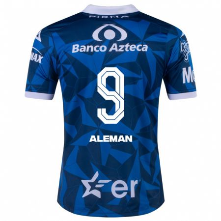 Kandiny Damen Nelly Alemán #9 Blau Auswärtstrikot Trikot 2023/24 T-Shirt