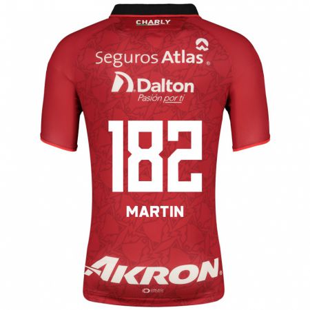 Kandiny Damen Juan Martín #182 Rot Auswärtstrikot Trikot 2023/24 T-Shirt