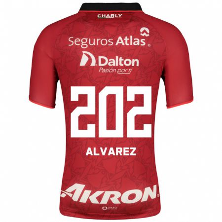 Kandiny Damen Sergio Álvarez #202 Rot Auswärtstrikot Trikot 2023/24 T-Shirt