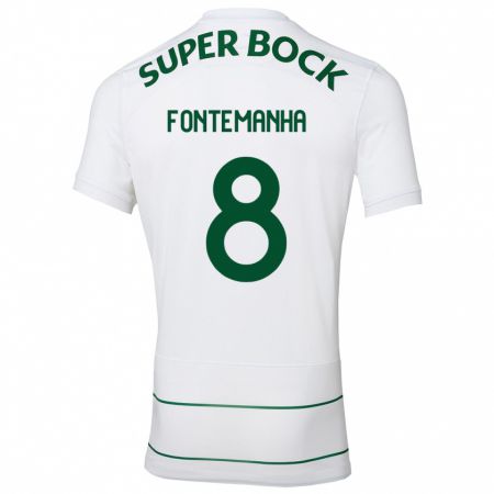 Kandiny Damen Rita Fontemanha #8 Weiß Auswärtstrikot Trikot 2023/24 T-Shirt