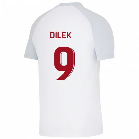 Kandiny Damen Yalin Dilek #9 Weiß Auswärtstrikot Trikot 2023/24 T-Shirt