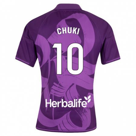 Kandiny Damen Chuki #10 Violett Auswärtstrikot Trikot 2023/24 T-Shirt
