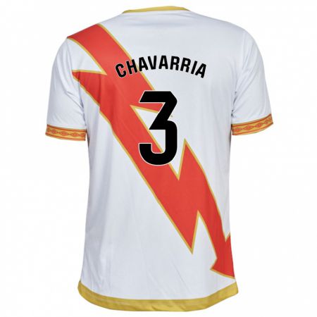 Kandiny Kinder Pep Chavarría #3 Weiß Heimtrikot Trikot 2023/24 T-Shirt