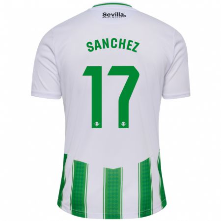 Kandiny Kinder Rodri Sánchez #17 Weiß Heimtrikot Trikot 2023/24 T-Shirt