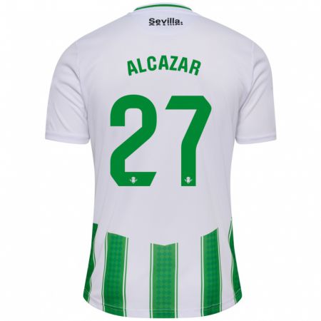 Kandiny Kinder Lucas Alcázar #27 Weiß Heimtrikot Trikot 2023/24 T-Shirt