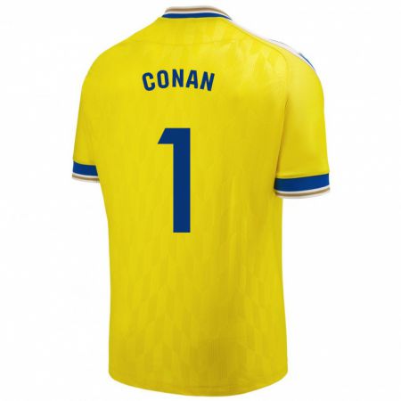Kandiny Kinder Conan Ledesma #1 Gelb Heimtrikot Trikot 2023/24 T-Shirt