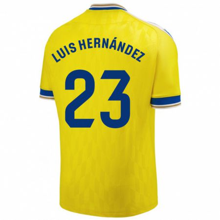 Kandiny Kinder Luis Hernández #23 Gelb Heimtrikot Trikot 2023/24 T-Shirt