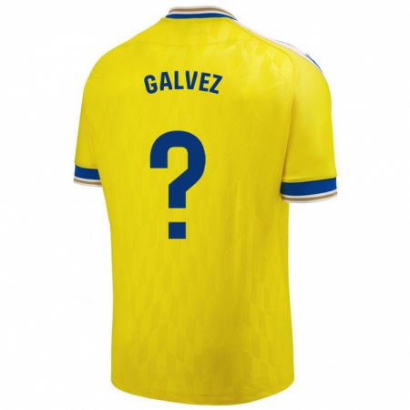 Kandiny Kinder Gonzalo Gálvez #0 Gelb Heimtrikot Trikot 2023/24 T-Shirt
