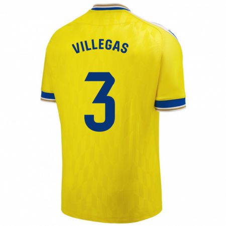 Kandiny Kinder Virginia Villegas Rico #3 Gelb Heimtrikot Trikot 2023/24 T-Shirt