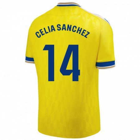 Kandiny Kinder Celia Sánchez García #14 Gelb Heimtrikot Trikot 2023/24 T-Shirt