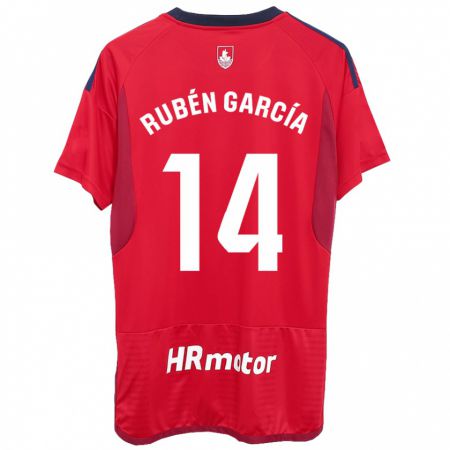 Kandiny Kinder Rubén García #14 Rot Heimtrikot Trikot 2023/24 T-Shirt