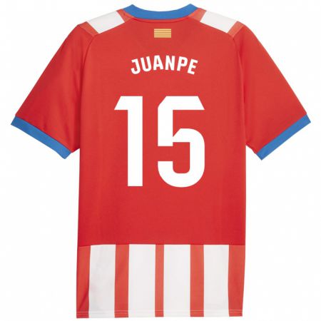 Kandiny Kinder Juanpe #15 Rot-Weiss Heimtrikot Trikot 2023/24 T-Shirt