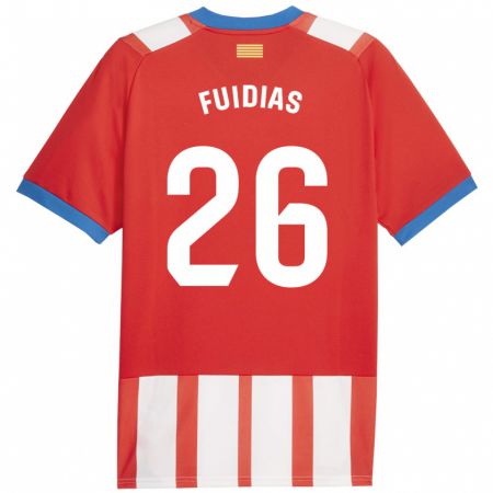 Kandiny Kinder Toni Fuidias #26 Rot-Weiss Heimtrikot Trikot 2023/24 T-Shirt