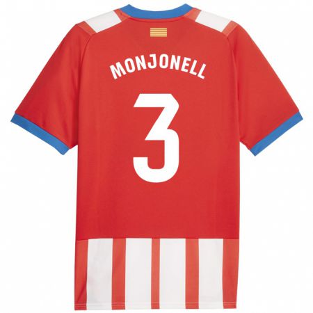 Kandiny Kinder Eric Monjonell #3 Rot-Weiss Heimtrikot Trikot 2023/24 T-Shirt