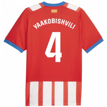 Kandiny Kinder Antal Yaakobishvili #4 Rot-Weiss Heimtrikot Trikot 2023/24 T-Shirt