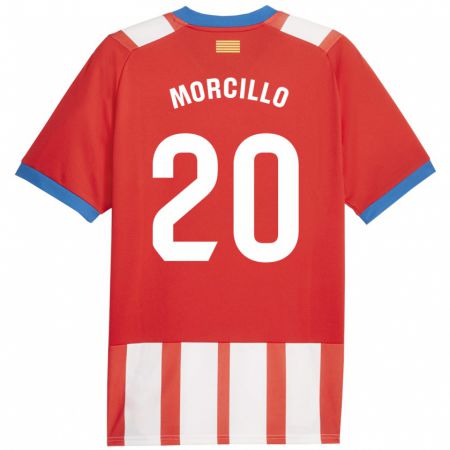 Kandiny Kinder Luis Morcillo #20 Rot-Weiss Heimtrikot Trikot 2023/24 T-Shirt