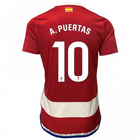 Kandiny Kinder Antonio Puertas #10 Rot Heimtrikot Trikot 2023/24 T-Shirt