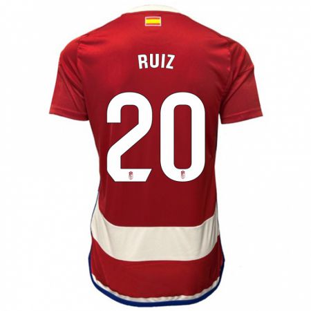 Kandiny Kinder Sergio Ruiz #20 Rot Heimtrikot Trikot 2023/24 T-Shirt