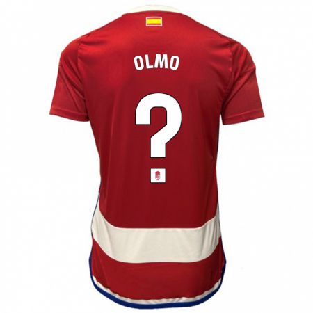 Kandiny Kinder Ismael Olmo #0 Rot Heimtrikot Trikot 2023/24 T-Shirt