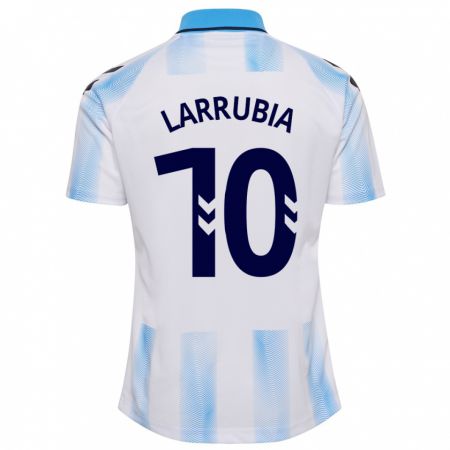 Kandiny Kinder David Larrubia #10 Weiß Blau Heimtrikot Trikot 2023/24 T-Shirt