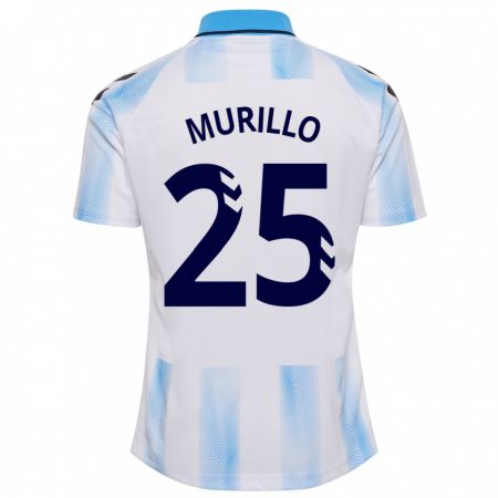 Kandiny Kinder Diego Murillo #25 Weiß Blau Heimtrikot Trikot 2023/24 T-Shirt