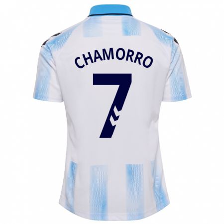 Kandiny Kinder Alexis Chamorro #7 Weiß Blau Heimtrikot Trikot 2023/24 T-Shirt