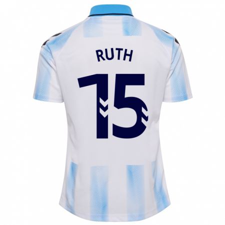 Kandiny Kinder Ruth #15 Weiß Blau Heimtrikot Trikot 2023/24 T-Shirt