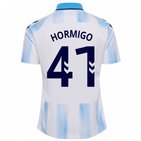 Kandiny Kinder Cintia Hormigo #41 Weiß Blau Heimtrikot Trikot 2023/24 T-Shirt