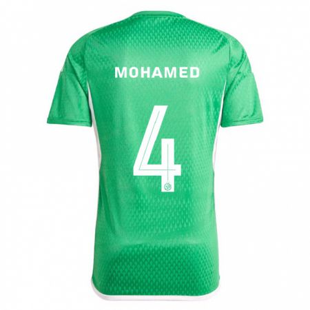 Kandiny Kinder Ali Mohamed #4 Weiß Blau Heimtrikot Trikot 2023/24 T-Shirt
