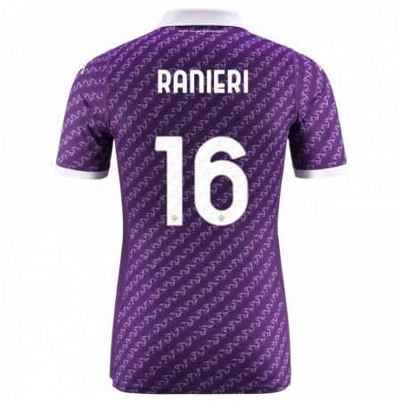 Kandiny Kinder Luca Ranieri #16 Violett Heimtrikot Trikot 2023/24 T-Shirt