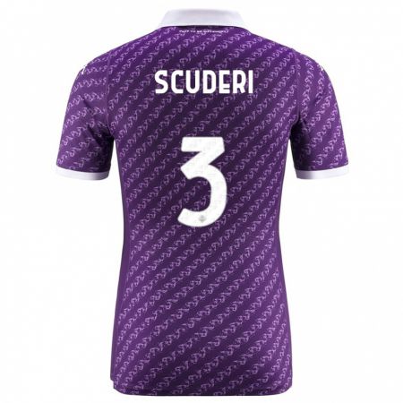 Kandiny Kinder Giulio Scuderi #3 Violett Heimtrikot Trikot 2023/24 T-Shirt