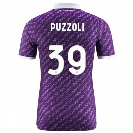 Kandiny Kinder Giorgio Puzzoli #39 Violett Heimtrikot Trikot 2023/24 T-Shirt