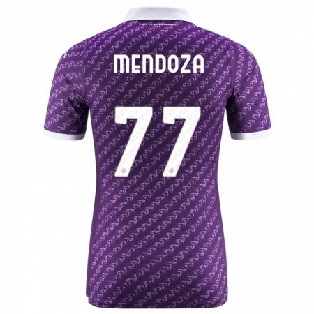 Kandiny Kinder William Mendoza #77 Violett Heimtrikot Trikot 2023/24 T-Shirt