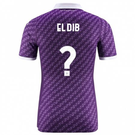 Kandiny Kinder Karim El Dib #0 Violett Heimtrikot Trikot 2023/24 T-Shirt