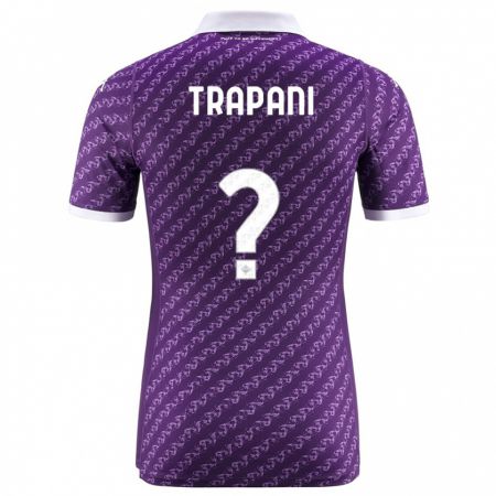 Kandiny Kinder Niccolò Trapani #0 Violett Heimtrikot Trikot 2023/24 T-Shirt