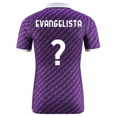 Kandiny Kinder Carlo Evangelista #0 Violett Heimtrikot Trikot 2023/24 T-Shirt