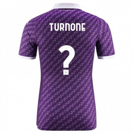 Kandiny Kinder Niccolò Turnone #0 Violett Heimtrikot Trikot 2023/24 T-Shirt