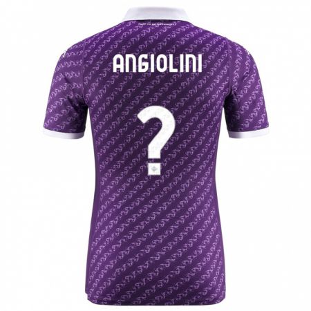 Kandiny Kinder Gianmarco Angiolini #0 Violett Heimtrikot Trikot 2023/24 T-Shirt