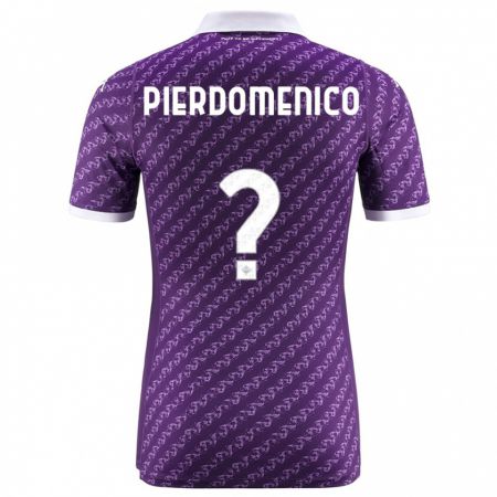 Kandiny Kinder Jacopo Di Pierdomenico #0 Violett Heimtrikot Trikot 2023/24 T-Shirt