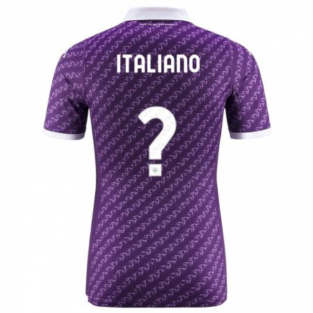 Kandiny Kinder Riccardo Italiano #0 Violett Heimtrikot Trikot 2023/24 T-Shirt