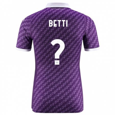 Kandiny Kinder Tiziano Betti #0 Violett Heimtrikot Trikot 2023/24 T-Shirt
