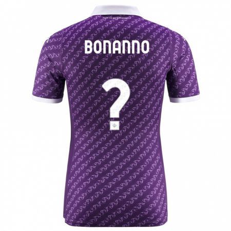 Kandiny Kinder Piergiorgio Bonanno #0 Violett Heimtrikot Trikot 2023/24 T-Shirt